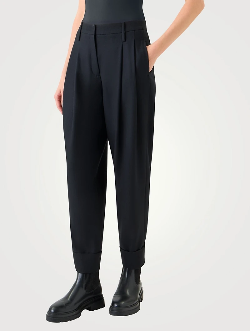 Franklyn Tapered Wool Trousers