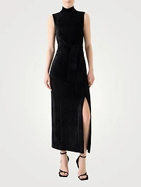 Velvet Midi Dress