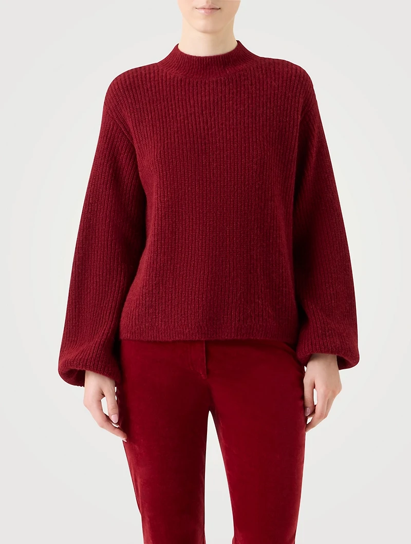 Bell-Sleeve Sweater