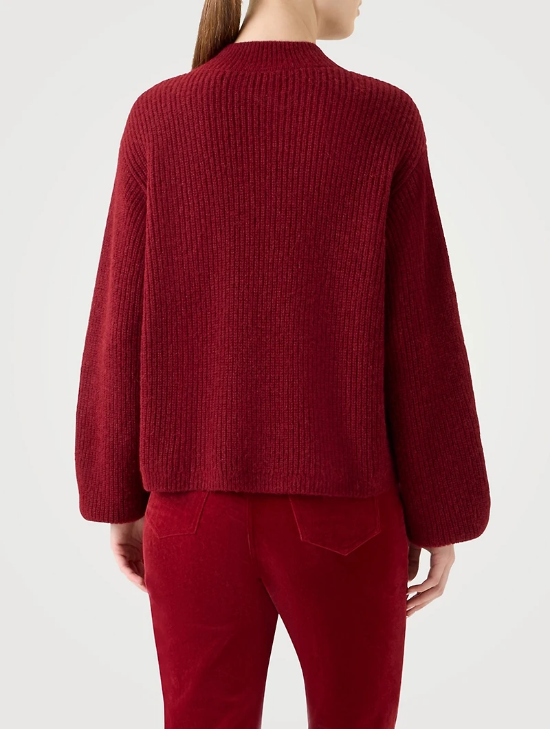 Bell-Sleeve Sweater
