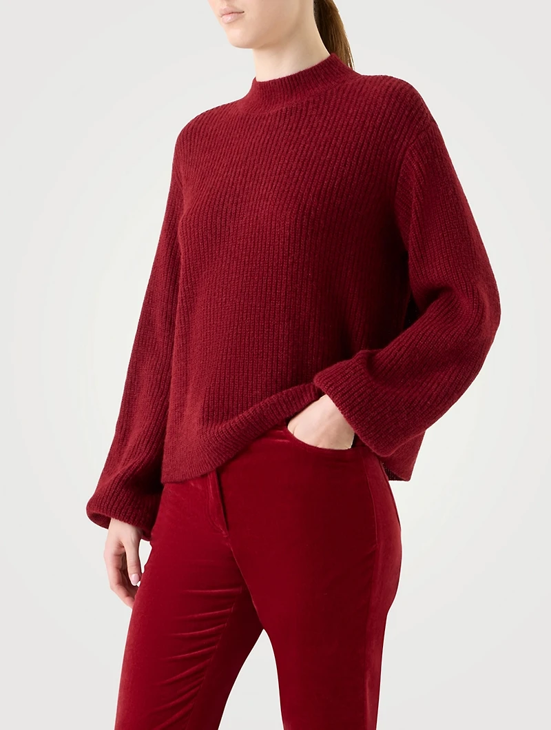 Bell-Sleeve Sweater