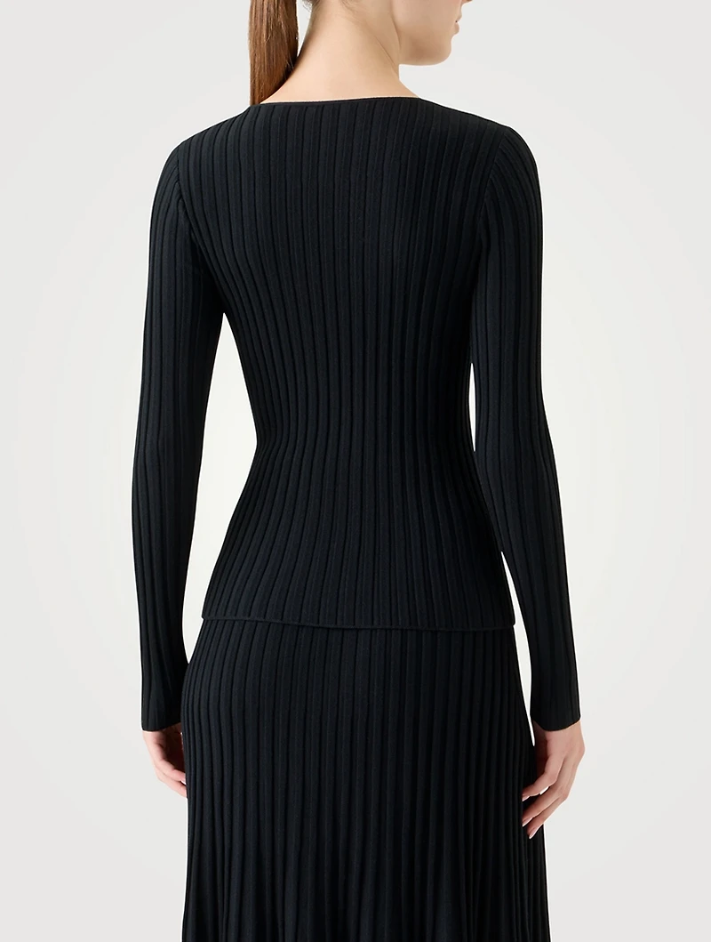 Ribbed Wool Sweater