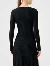 Ribbed Wool Sweater