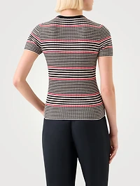 Short-Sleeve Wool Sweater