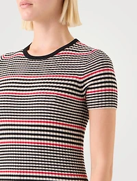 Short-Sleeve Wool Sweater