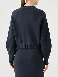 Milano Knit Zip-Front Cardigan