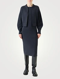 Milano Knit Zip-Front Cardigan