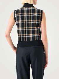 Plaid Jacquard Vest