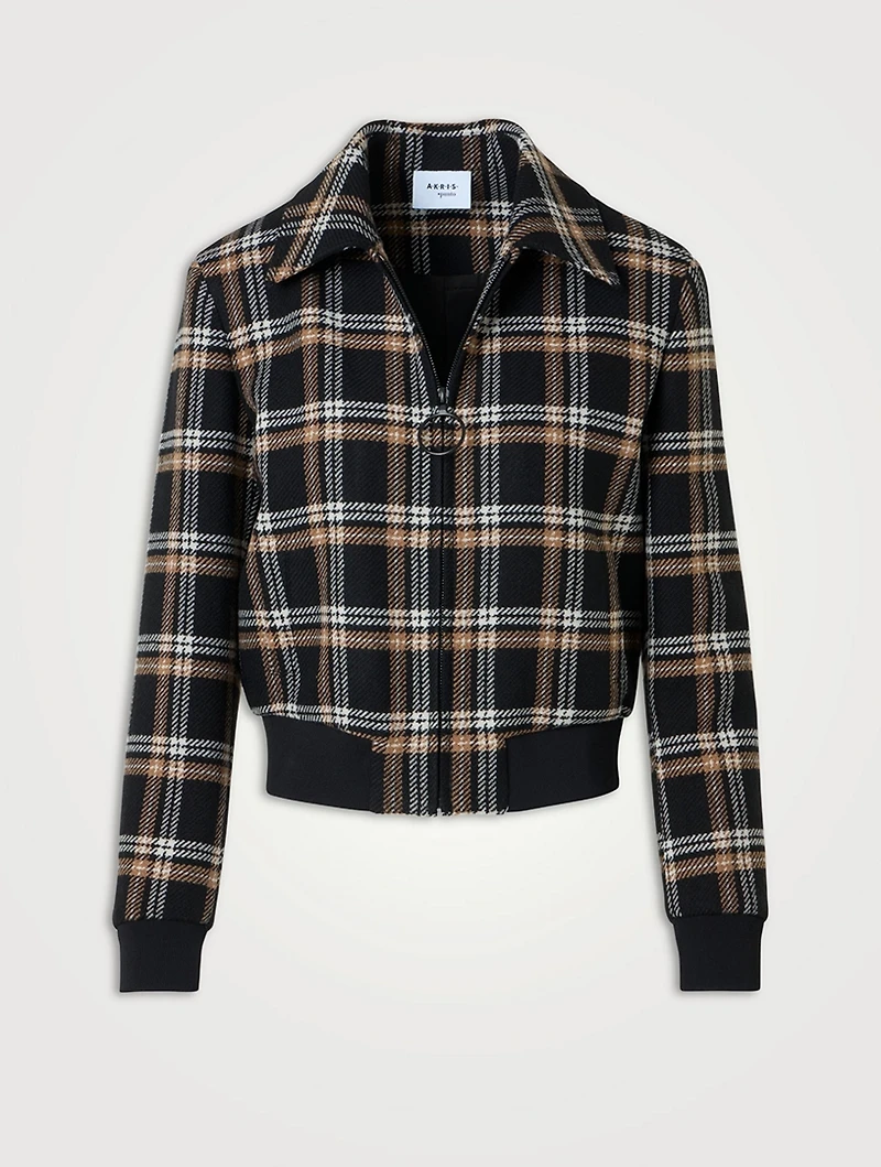 Plaid Jacquard Jacket