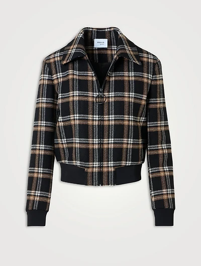 Plaid Jacquard Jacket