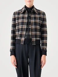 Plaid Jacquard Jacket