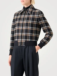 Plaid Jacquard Jacket
