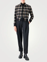 Plaid Jacquard Jacket