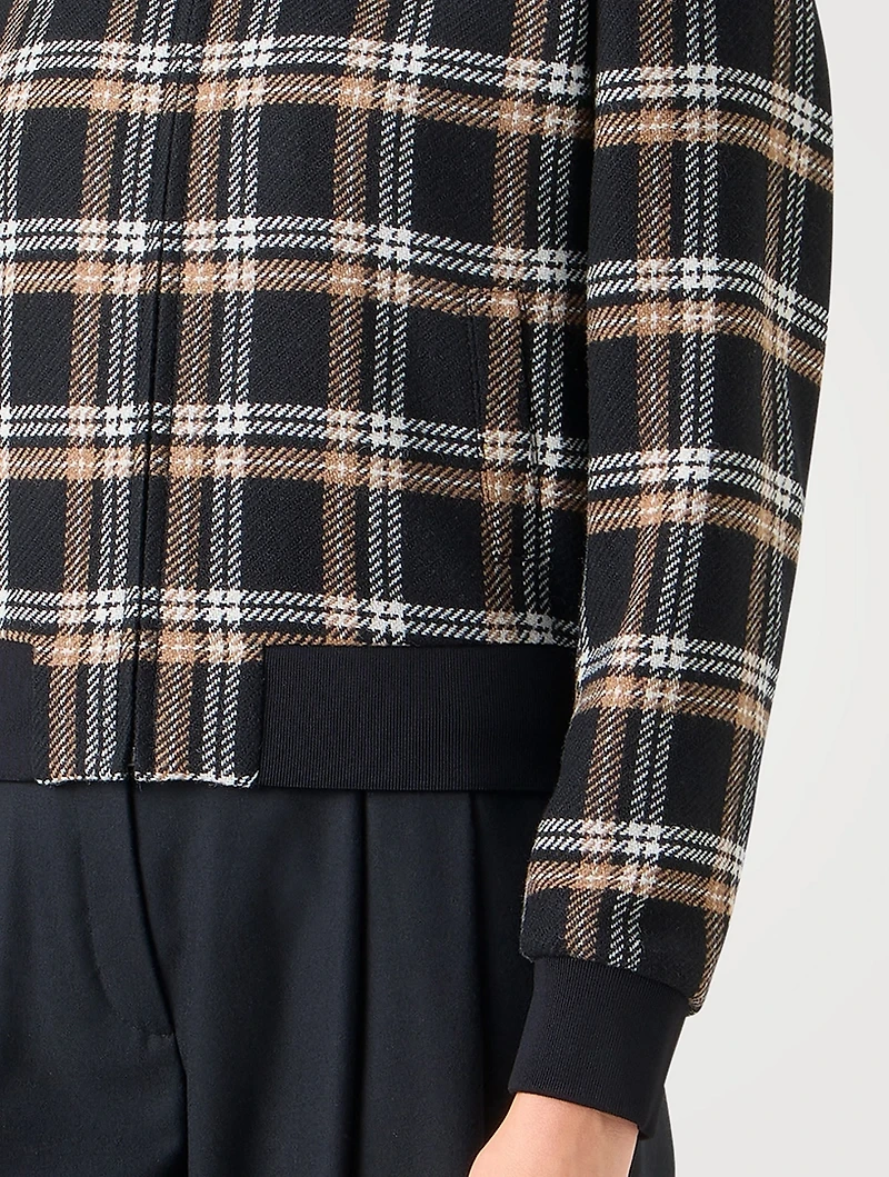 Plaid Jacquard Jacket