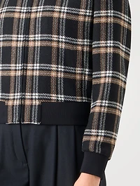 Plaid Jacquard Jacket