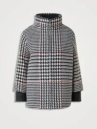 Two-In-One Jacket Glen Check Print