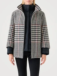 Two-In-One Jacket Glen Check Print