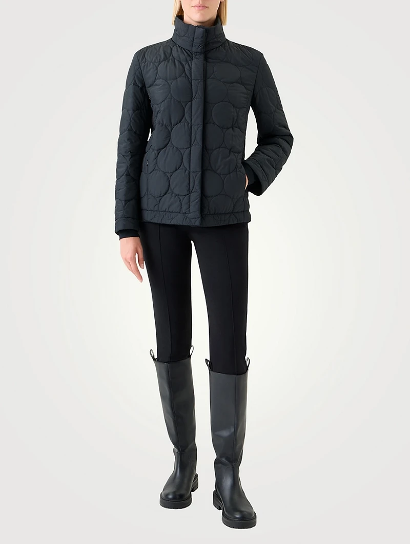Two-In-One Jacket Glen Check Print
