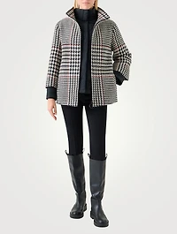 Two-In-One Jacket Glen Check Print