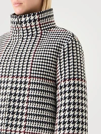 Two-In-One Jacket Glen Check Print
