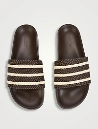 adidas Originals x Wales Bonner Adilette Leather Slide Sandals