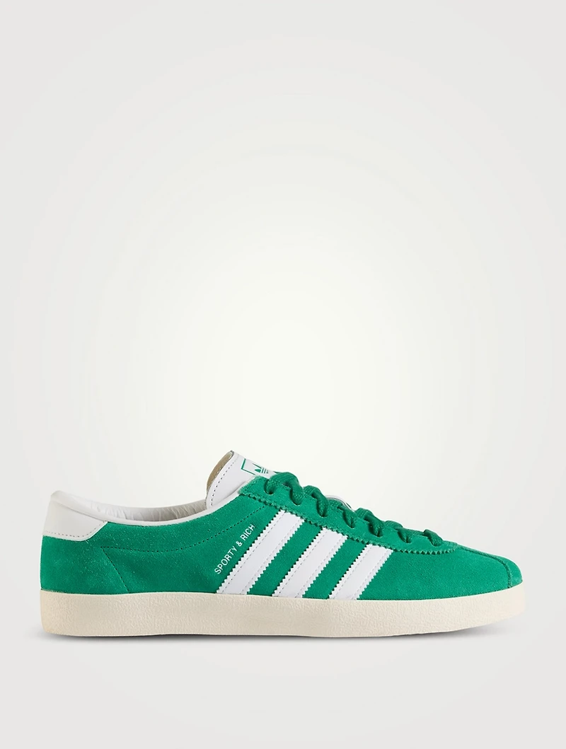 adidas Originals x Sporty & Rich Blanc Suede Sneakers