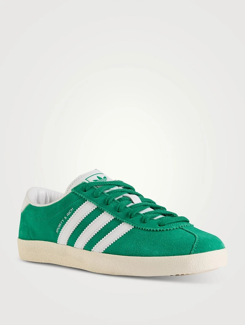 adidas Originals x Sporty & Rich Blanc Suede Sneakers
