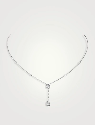 My Twin Dew Drop Gold Necklace With Diamonds