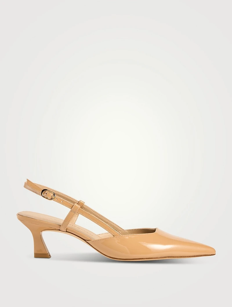 Vinnie Patent Leather Slingback Pumps