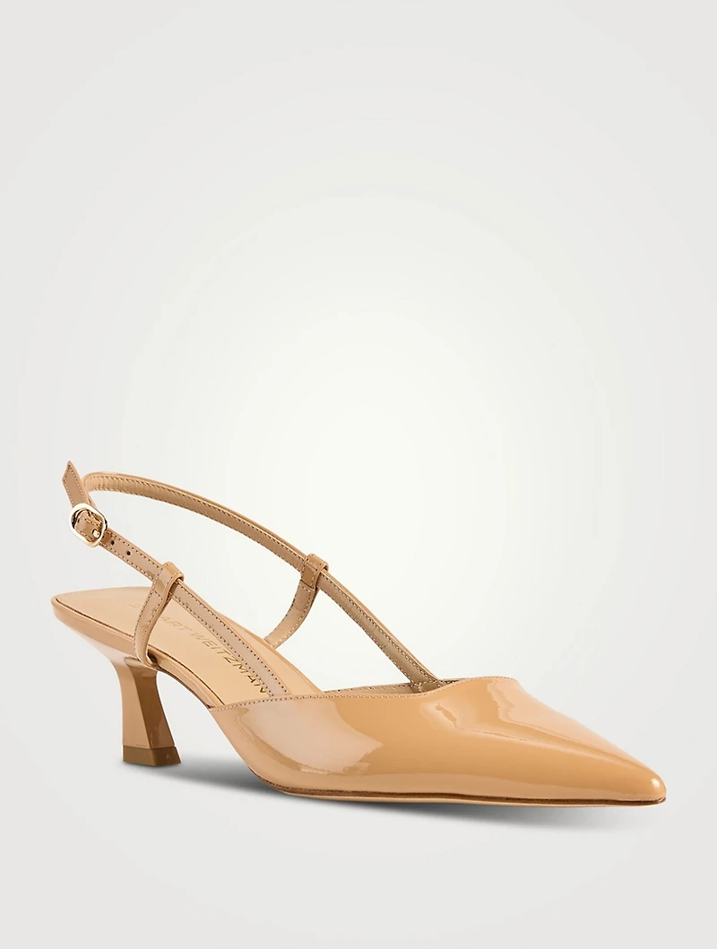 Vinnie Patent Leather Slingback Pumps