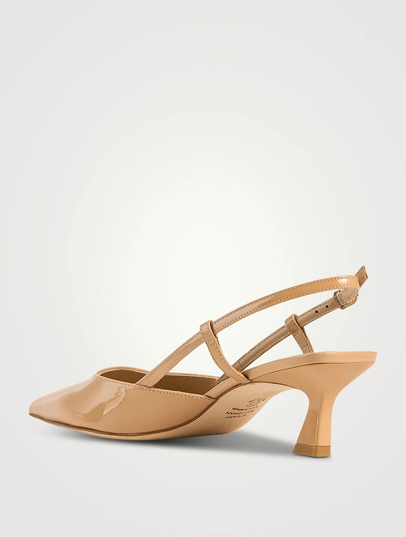 Vinnie Patent Leather Slingback Pumps