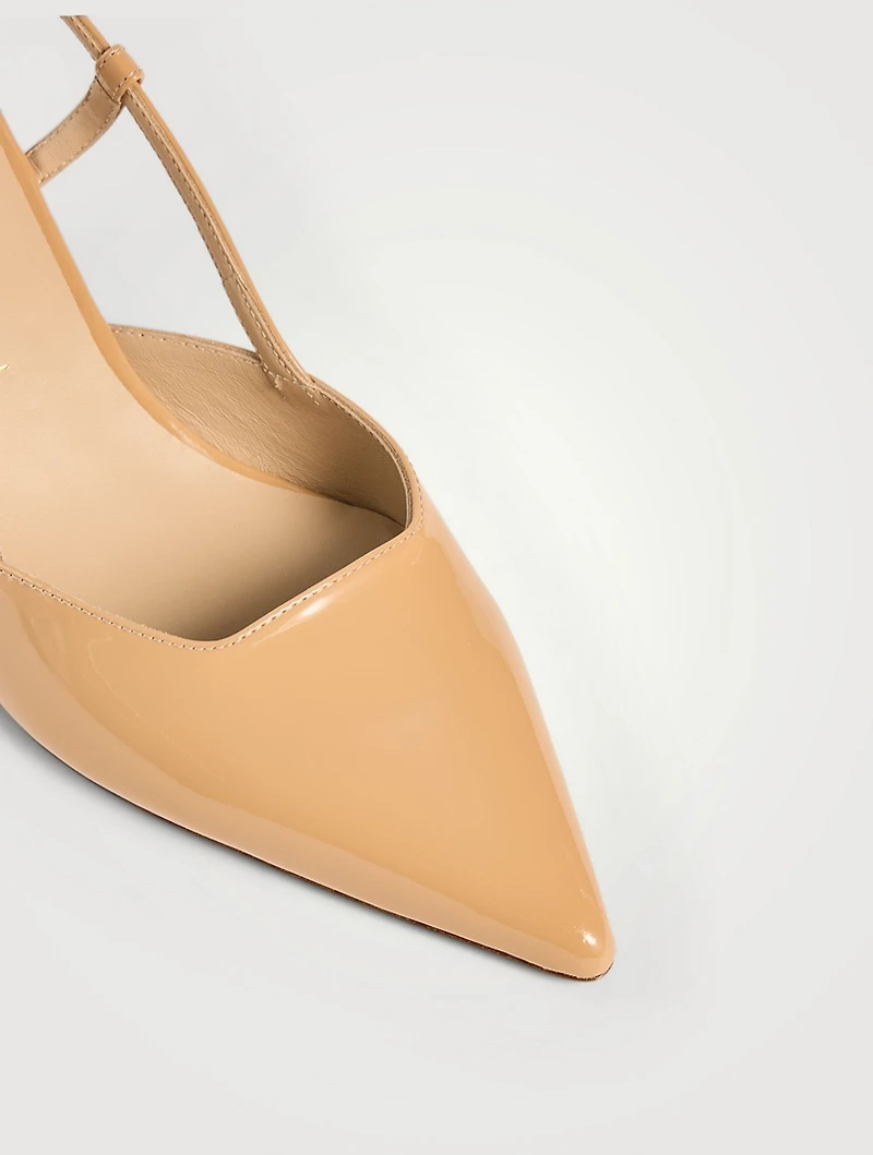 Vinnie Patent Leather Slingback Pumps