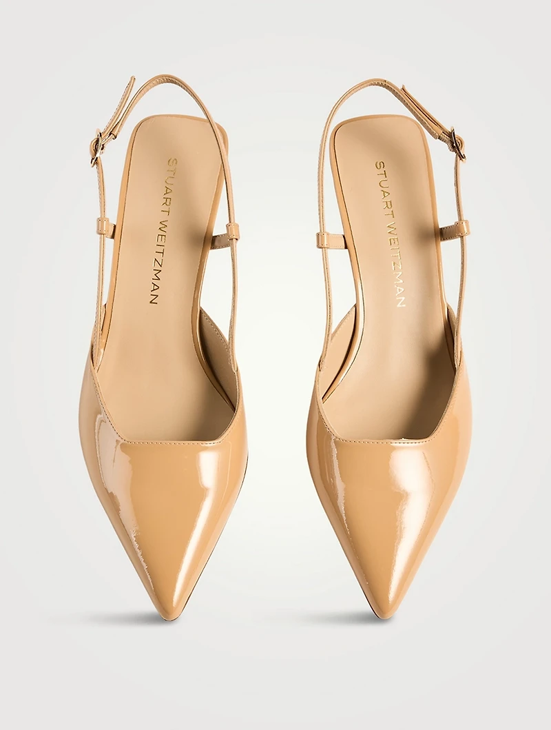 Vinnie Patent Leather Slingback Pumps