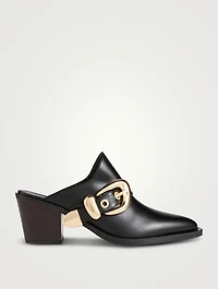 Maven Leather Western Mules