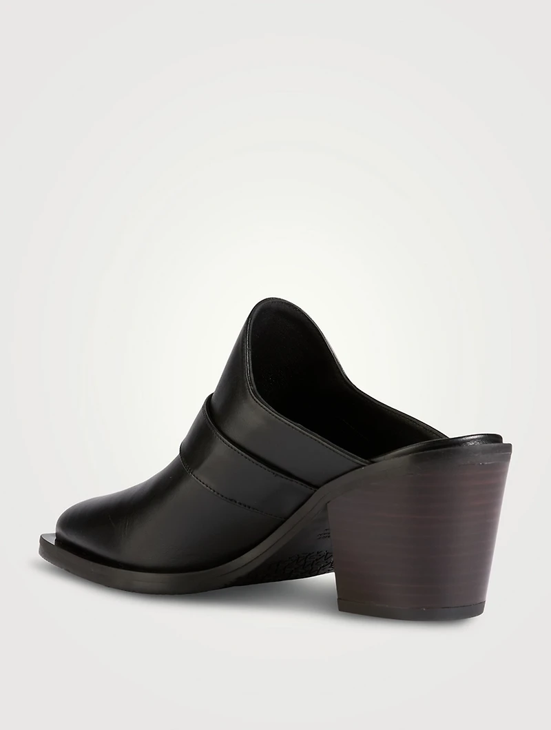 Maven Leather Western Mules