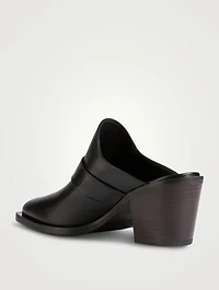 Maven Leather Western Mules