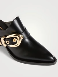 Maven Leather Western Mules