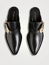 Maven Leather Western Mules