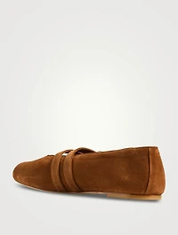 Maven Suede Mary Jane Ballet Flats