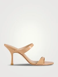 Nudist Patent Leather Mules