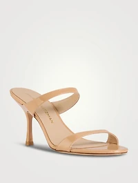 Nudist Patent Leather Mules