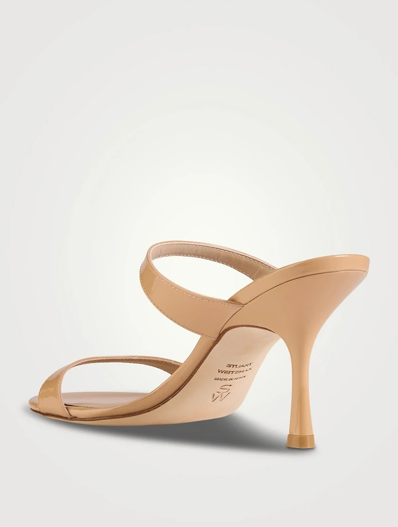 Nudist Patent Leather Mules
