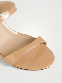 Nudist Patent Leather Mules