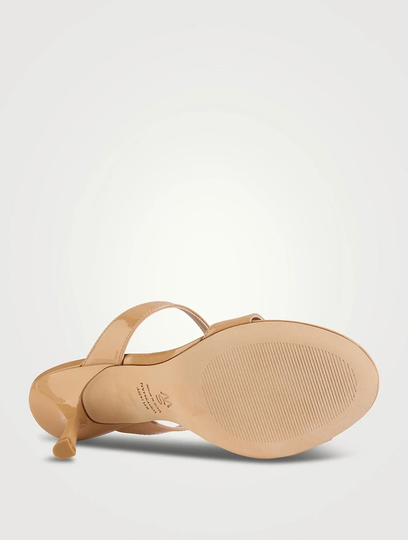 Nudist Patent Leather Mules