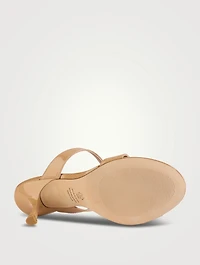 Nudist Patent Leather Mules