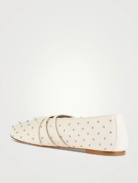 Sostud Leather Mary Jane Ballet Flats