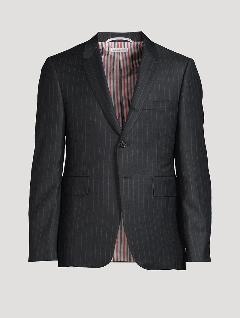 Pinstripe Wool Sport Coat