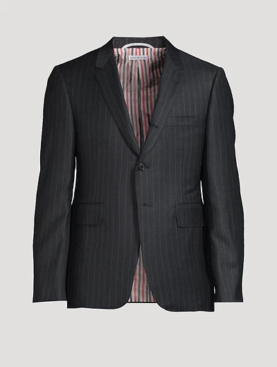 Pinstripe Wool Sport Coat