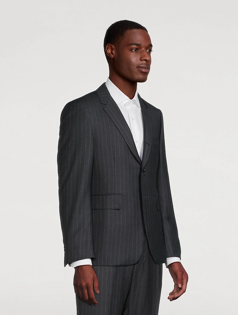 Pinstripe Wool Sport Coat