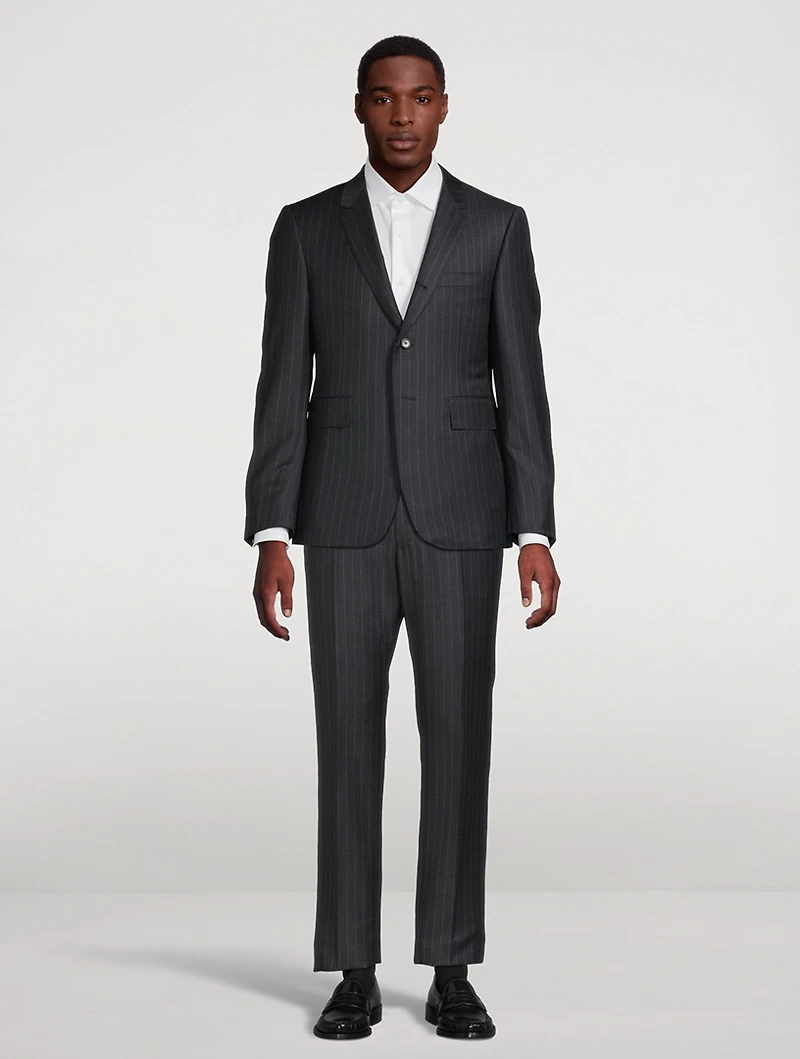 Pinstripe Wool Sport Coat